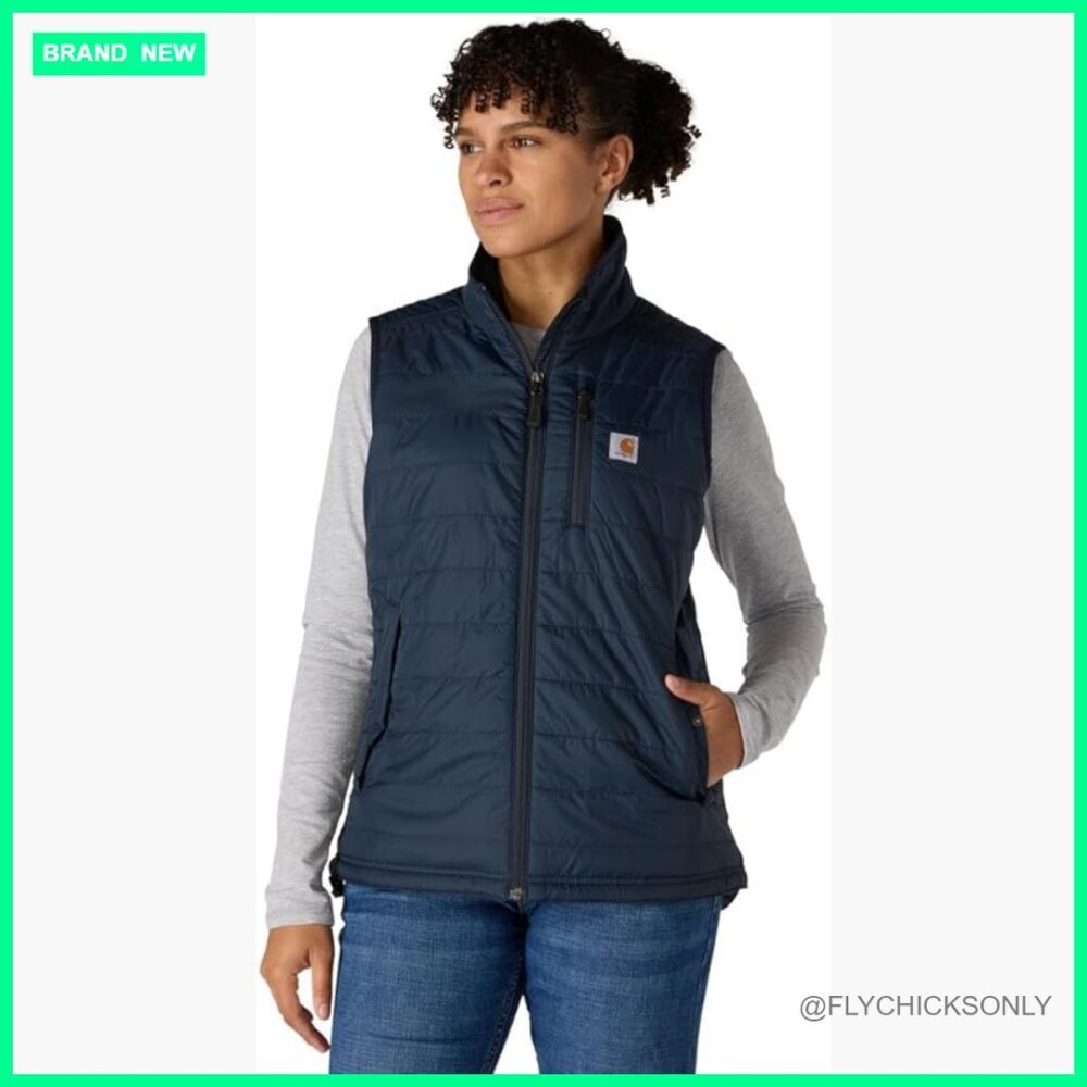 Nylon Insulated Mock-Neck Vest with Rain Defender and Wind Fighter